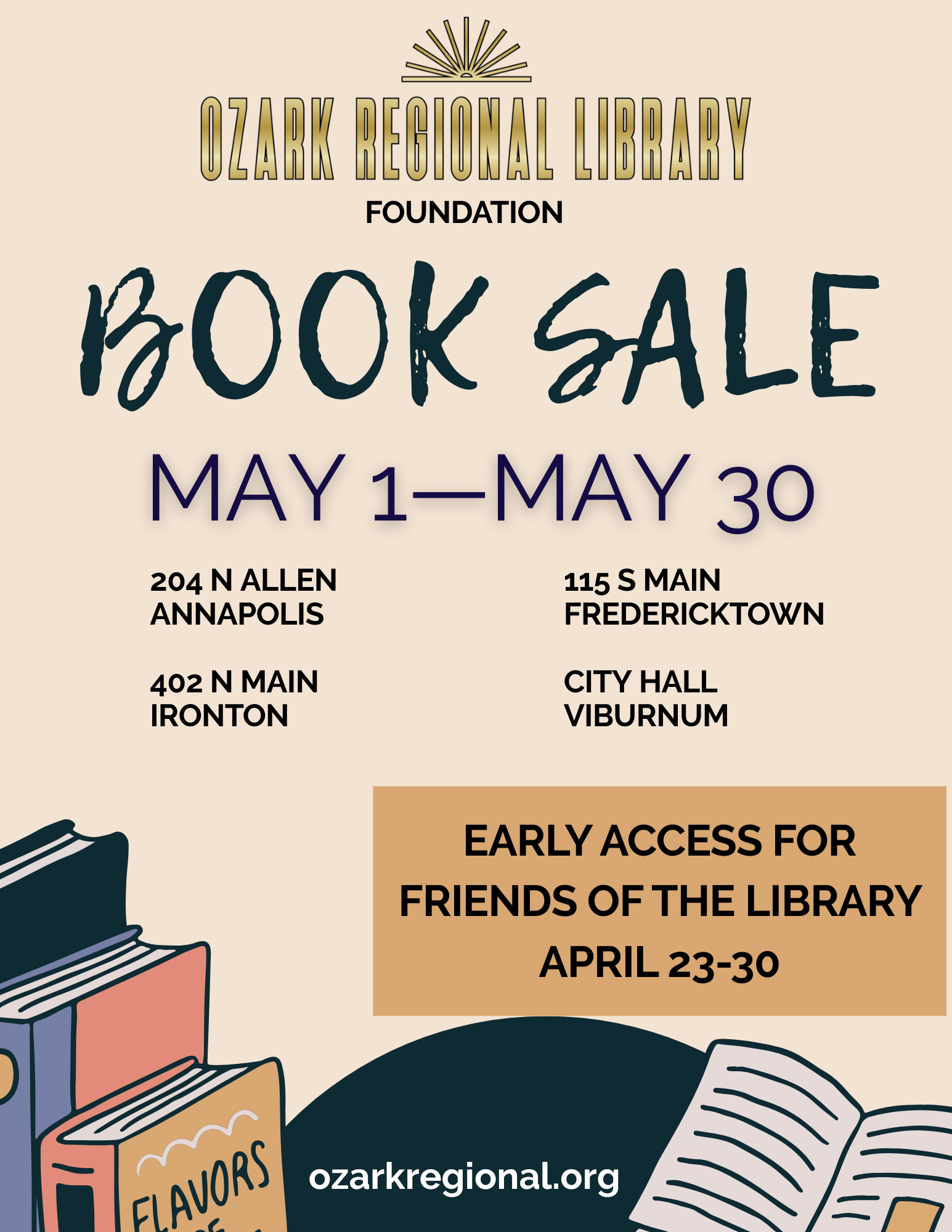 book sale flyer